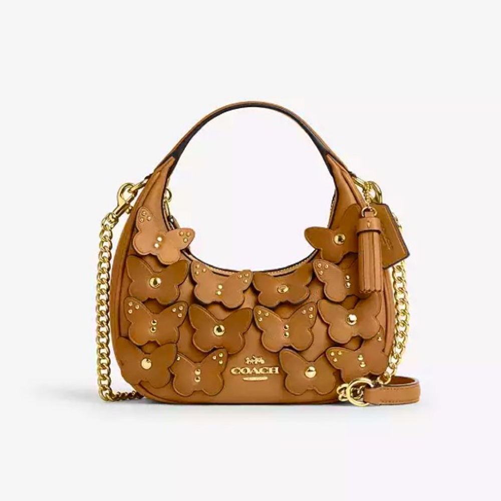 NEW WITHOUT TAGS COACH 3D BUTTERFLY APPLIQUÉ MINI CROSSBODY BAG CARMEN🦋🦋🦋🦋🦋🦋🦋🦋